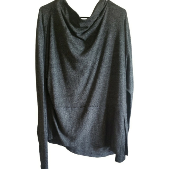 Free People Tops - Free People We The Free Grey Top Bohemian Flowy Oversized Tunic Womens Size L